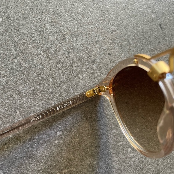 Krewe St. Louis Round Sunglasses, Petal 24k - Picture 6 of 8